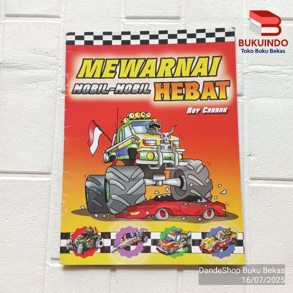 Mewarnai Mobil Mobil Hebat  - Buku Anak Bekas Preloved