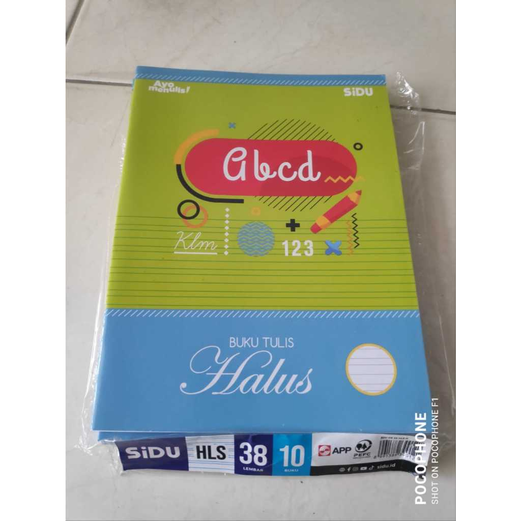 

SIDU BUKU TULIS HALUS KASAR 38 LEMBAR 1 LCS