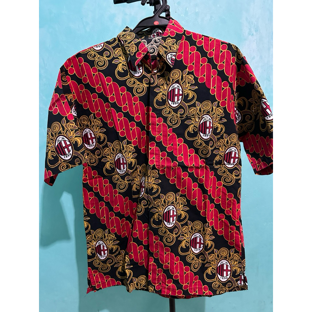 Bundling Kemeja Batik & Polo AC Milan
