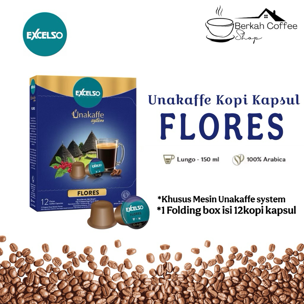 

Excelso Unakaffe Kopi Kapsul Flores - 1 box isi 12pcs