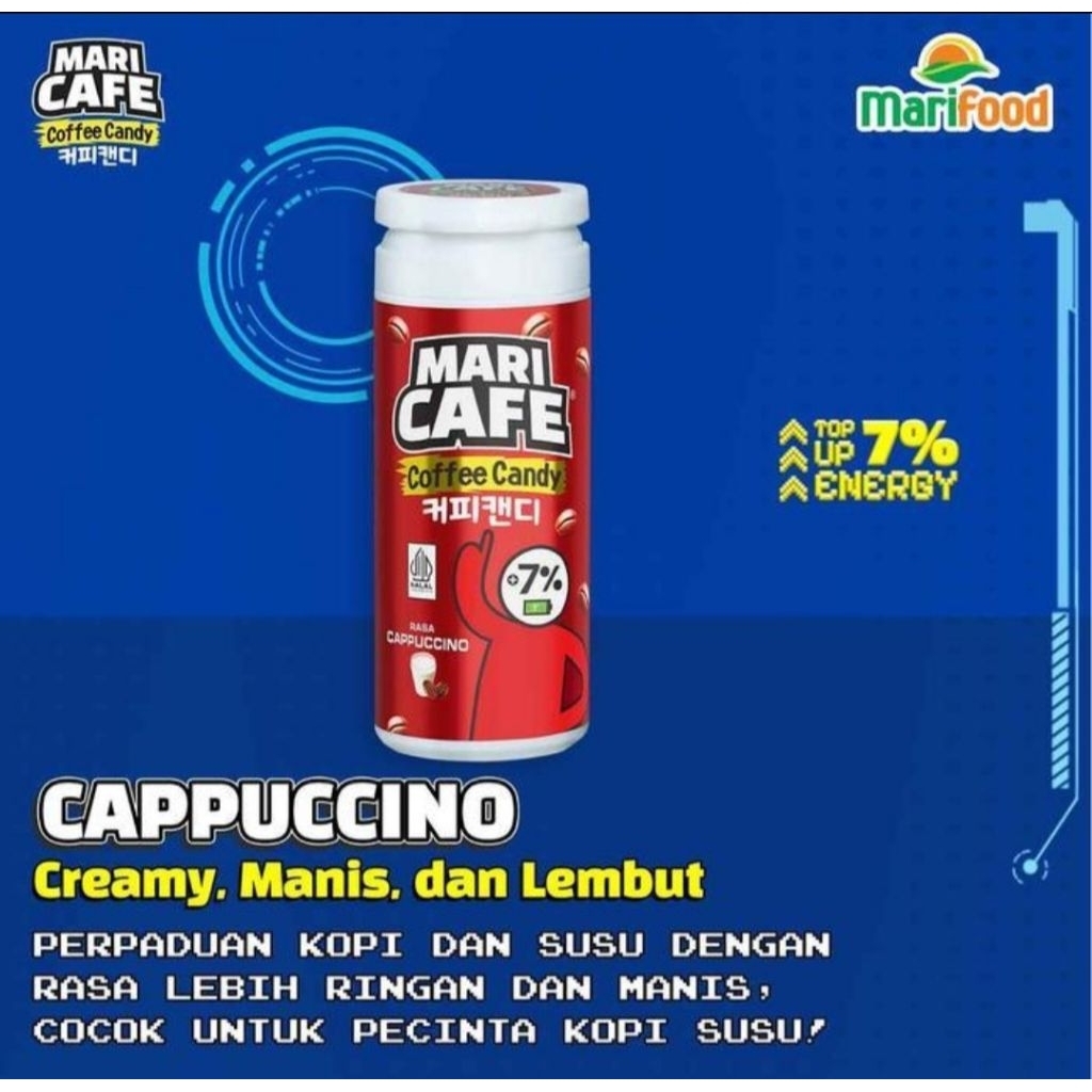 

Mari Cafe Coffee Candy rasa Cappuccino exp 2027