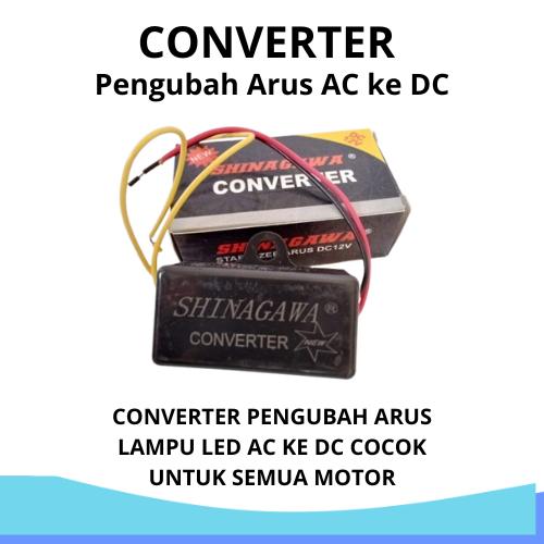 KONVERTER AC TO DC UNTUK LAMPU LED MOTOR – UBAH ARUS AC KE DC | COCOK UNTUK SEMUA MOTOR