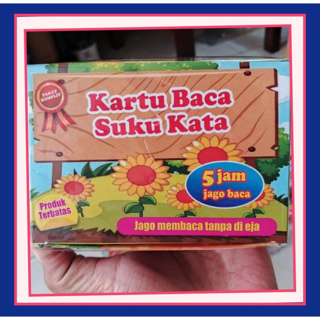 Flash Card Edukasi Anak kartu huruf untuk belajar baca