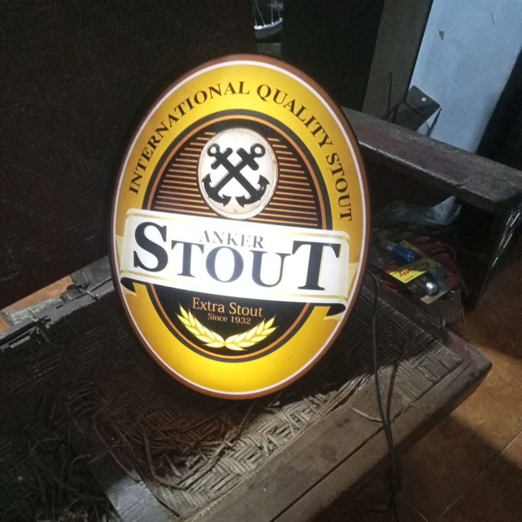 NEON BOX/BARANG ANTIK/BARANG KUNO/PAJANGAN ANTIK/NEON BOX ANTIK/NEON BOX JAMU