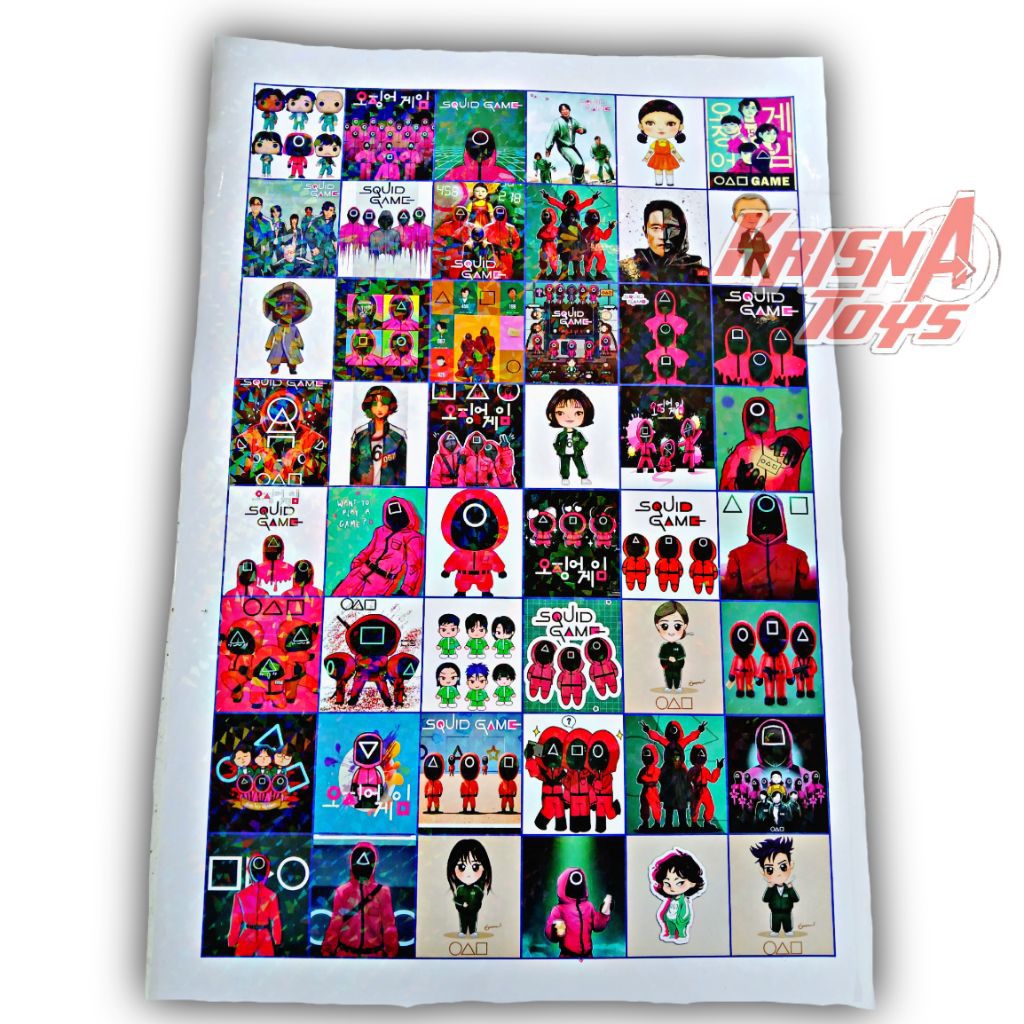 

STICKER KARAKTER GAME/STIKER HOLOGRAM ANTI AIR isi 48.pcs/Lembar