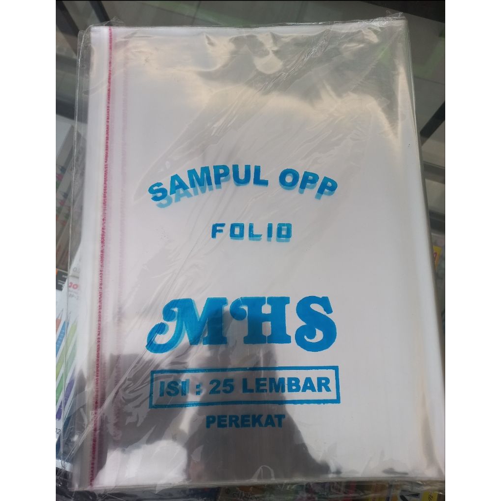 

sampul buku plastik opp perekat isi 25 (utuk buku ukuran kwarto,boxy,folio)