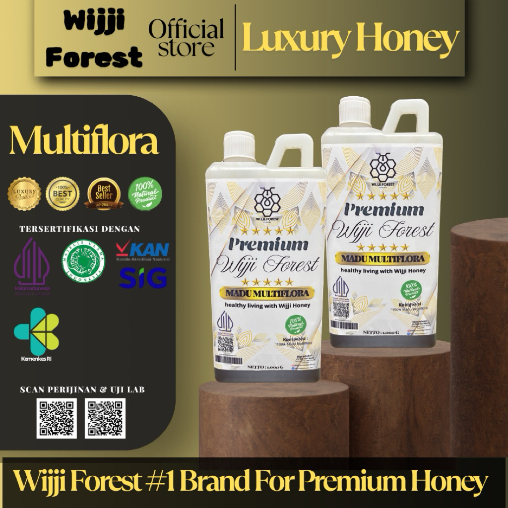 

MADU MULTIFLORA 1.000 GR - BERSERTIFIKASI HALAL MUI - UJI LABORATORIUM - MADU ASLI
