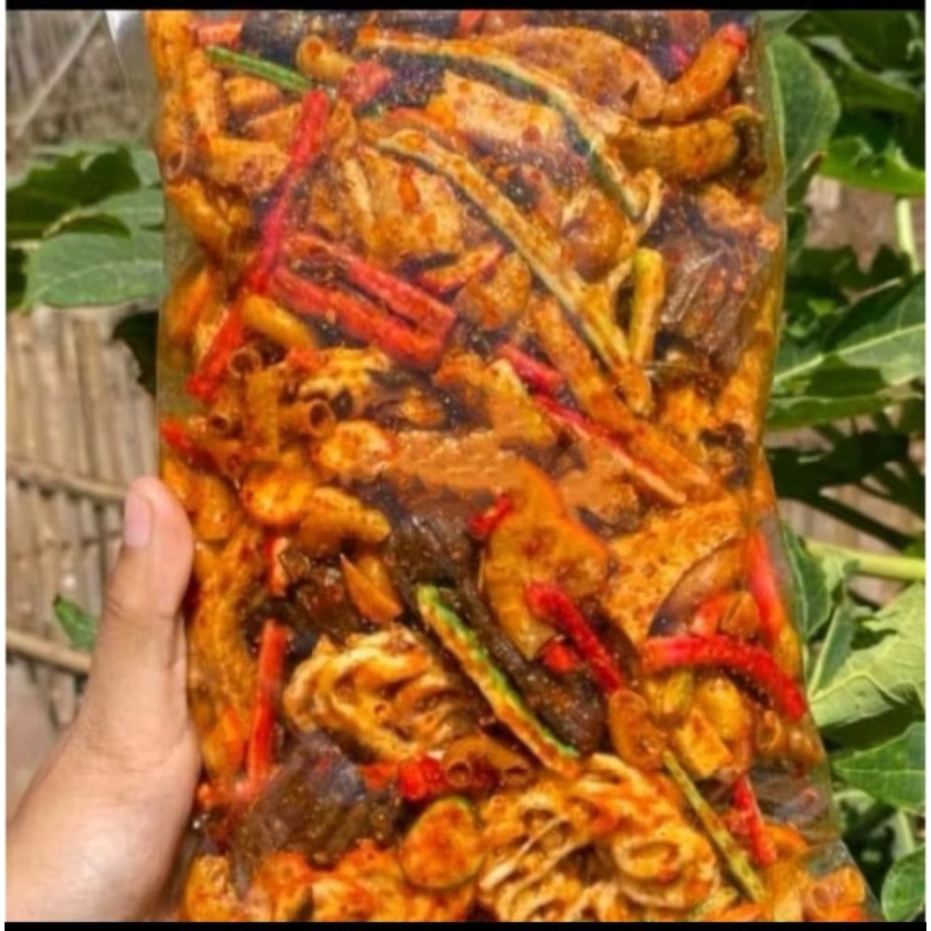 

(PROMO) Krupuk Seblak mix campur pedas daun jeruk kemasan 1 kg