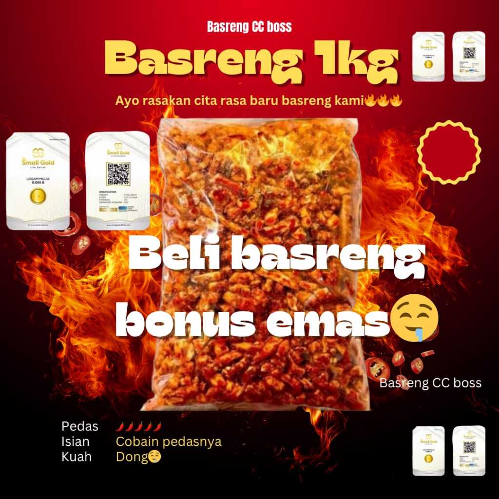 

(BOUS EMAS) BASRENG KRIUK REMPAH DAUN JERUK 1KG