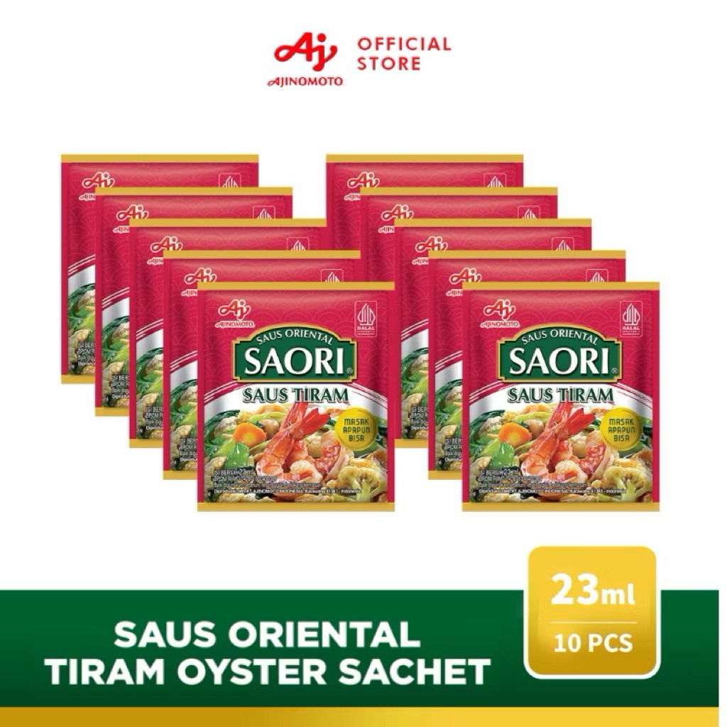 

SAORI Saus Tiram Sachet 23ml (10pcs)