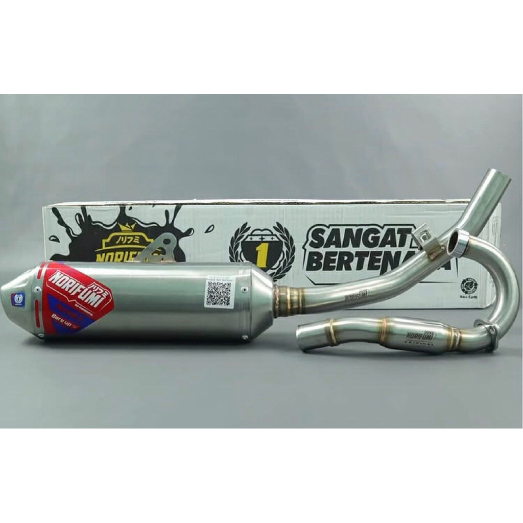 knalpot klx 150 norifumi rocket 4 bore up