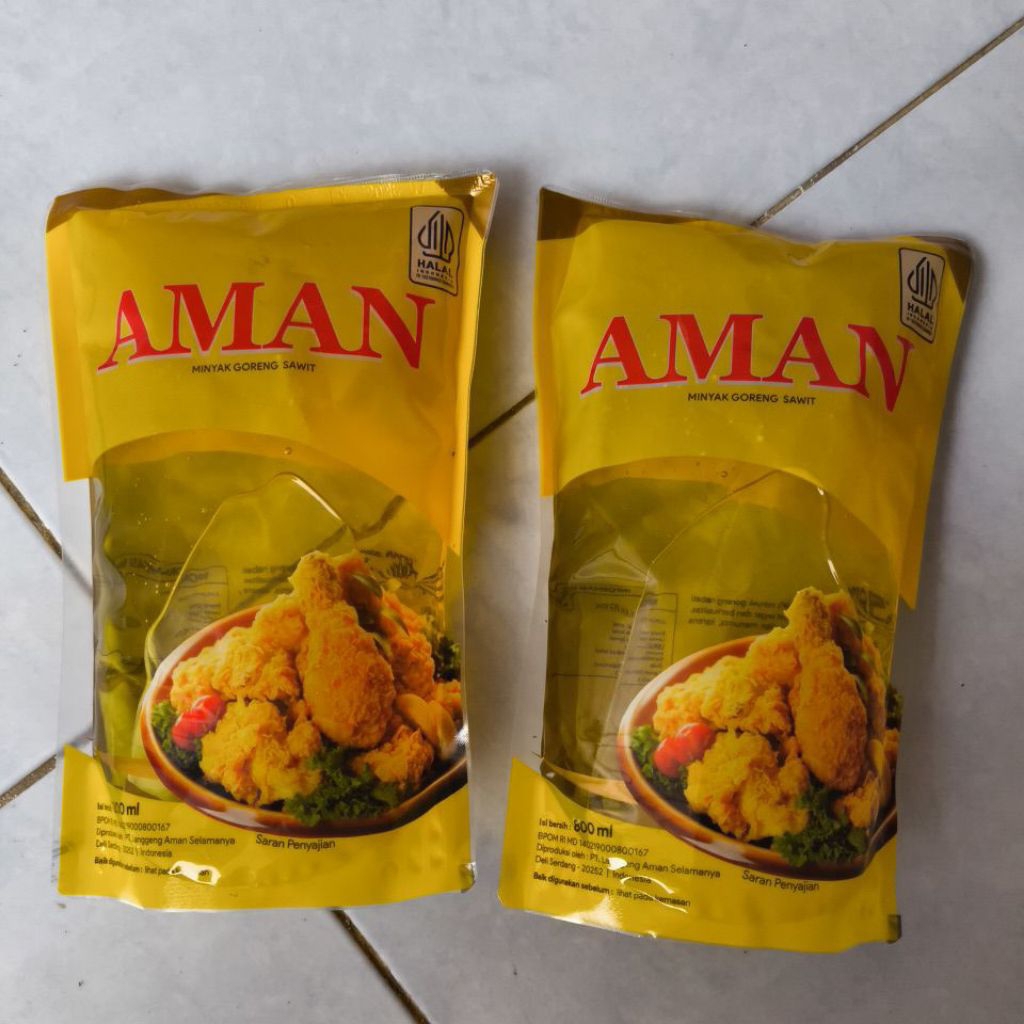 

2 Pcs Minyak Goreng Aman Kemasan 800Ml