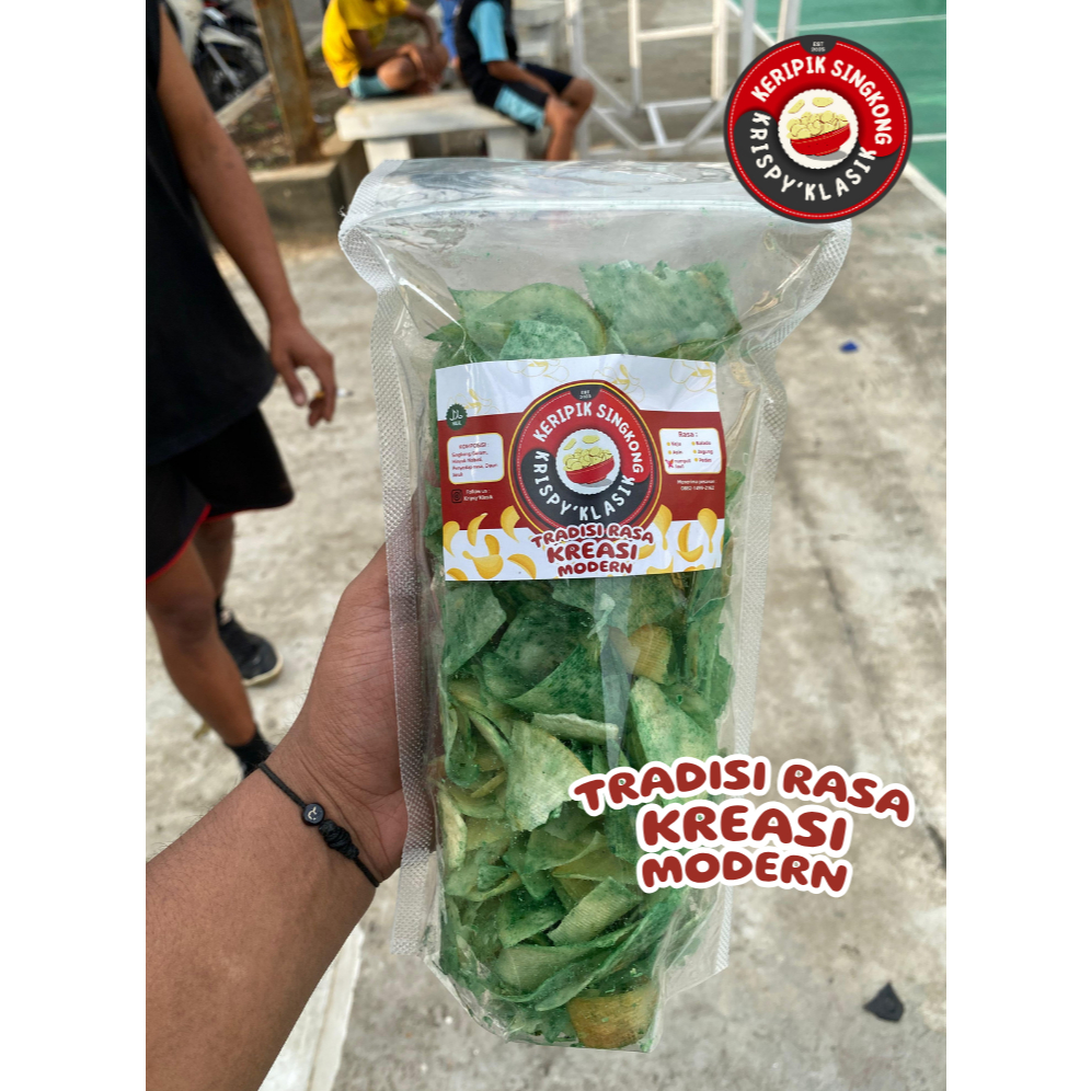 

Keripik Singkong Krispy’Klasik – 200g (RUMPUT LAUT) | Renyah, Gurih, Homemade, Banyak Varian Rasa