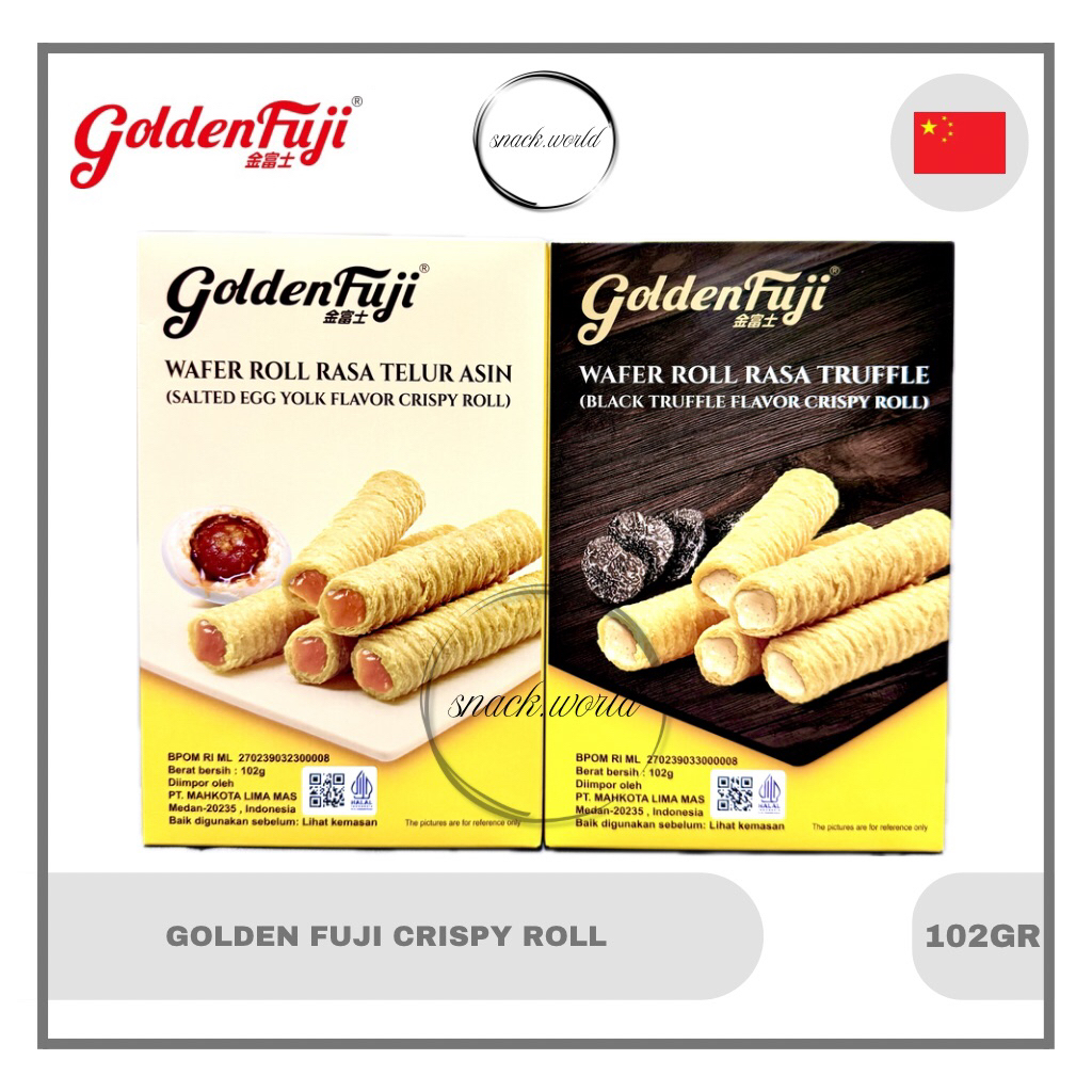 

Golden Fuji Wafer Roll Salted Egg Black Truffle 102gr