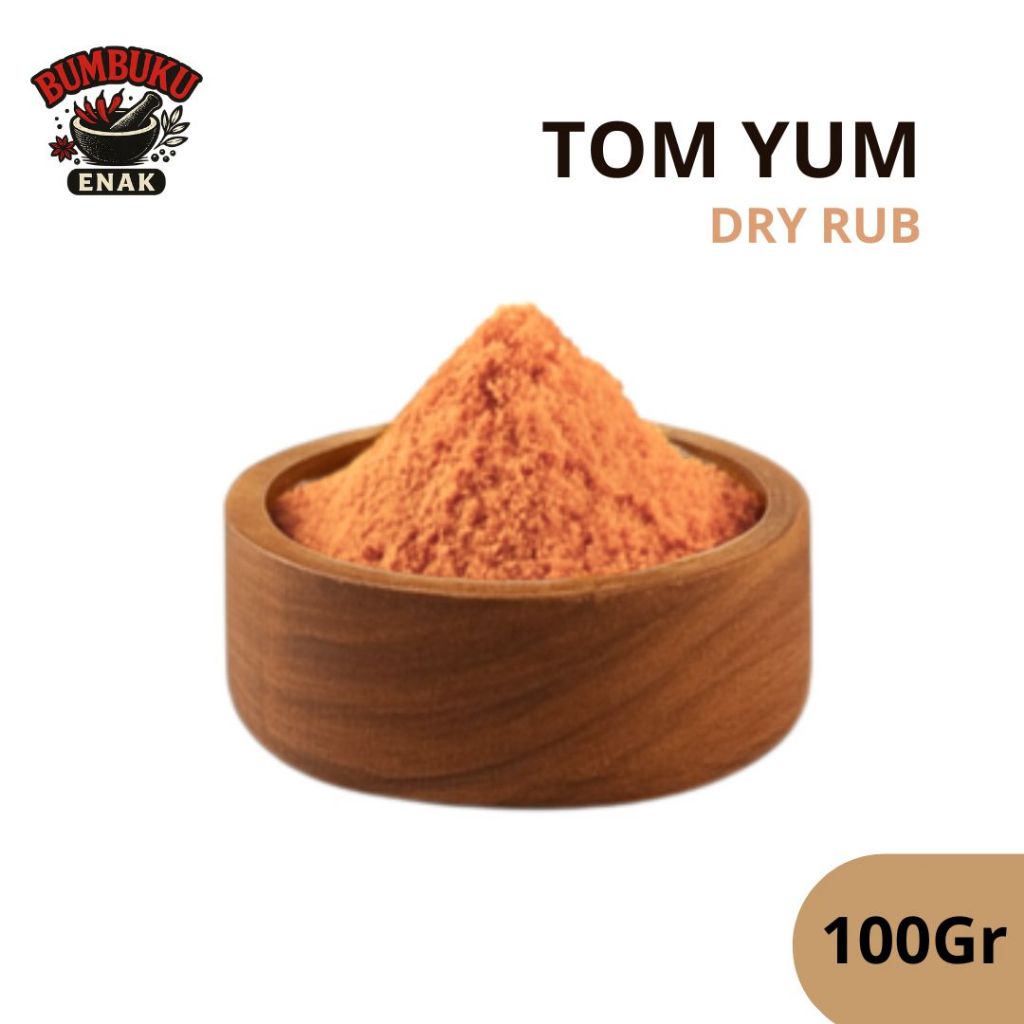 

Bumbu Tabur Non MSG Tom Yum 100GR – Dry Rub Asam Pedas Khas Thailand Tanpa Penguat Rasa, Cocok untuk F&B & Masakan Sehat