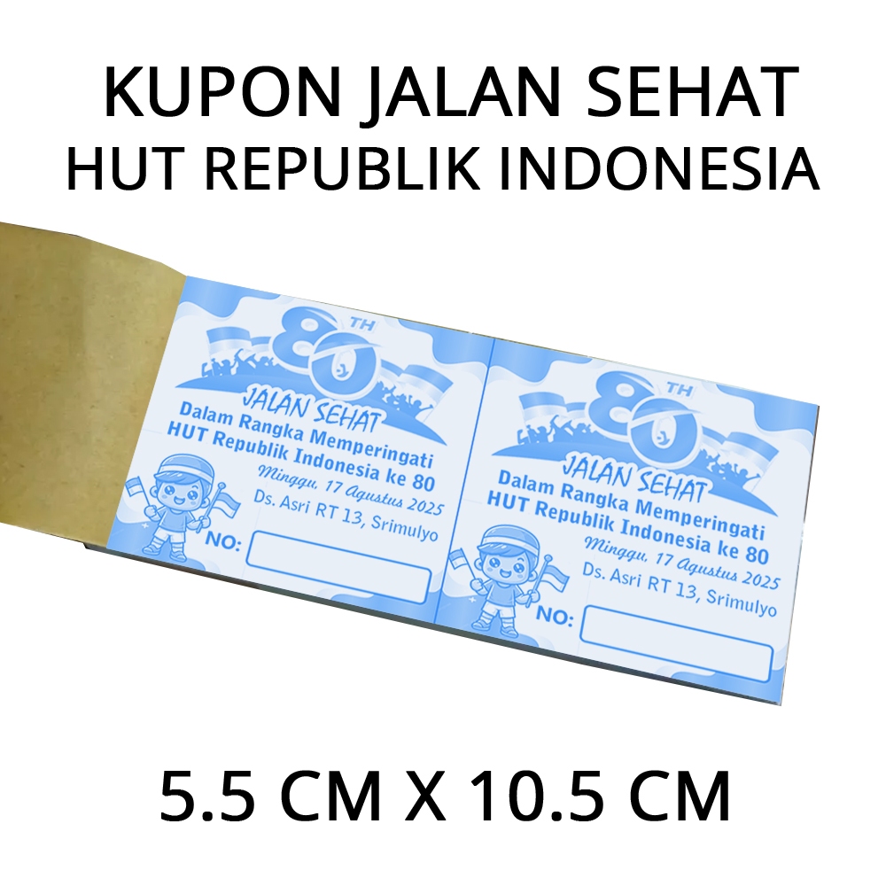 

Kupon Jalan Sehat HUT Republik Indonesia