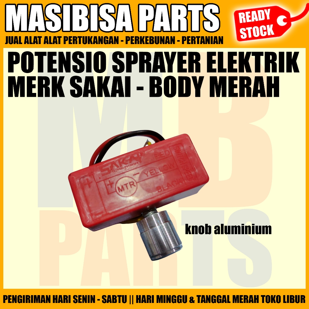 Potensio sprayer elektrik SAKAI knob aluminium