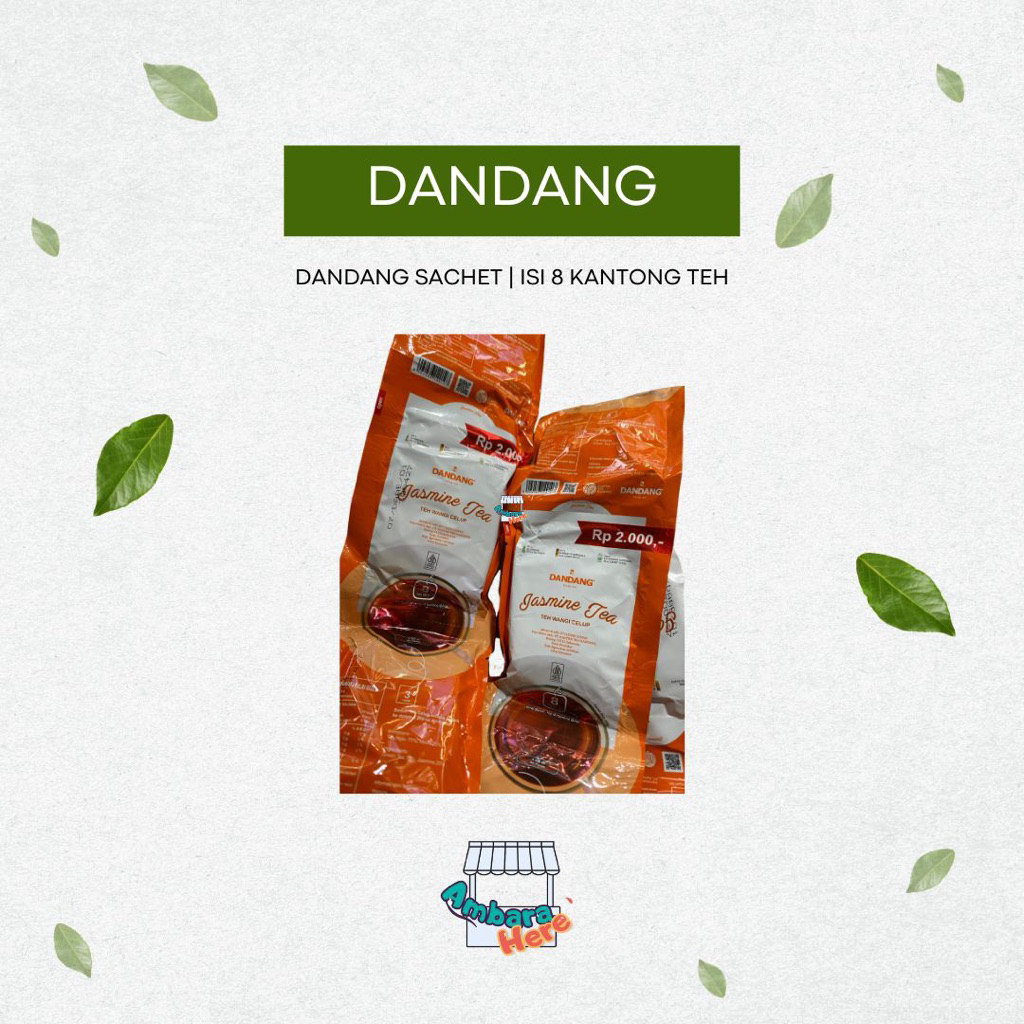 GROSIR Teh Dandang Jasmine Tea Ecer (8 kantong teh) sachet