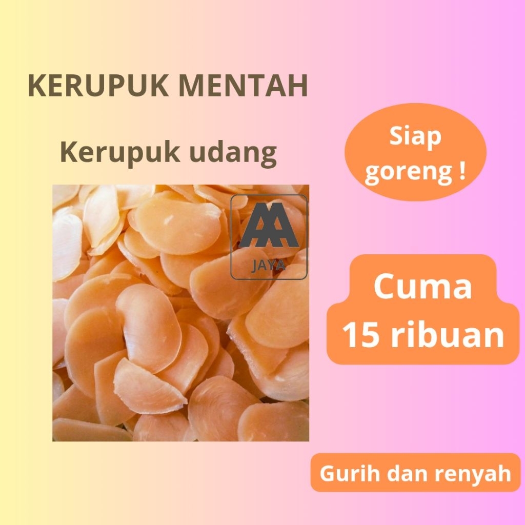 

Kerupuk Udang Mentah Siap Goreng Renyah dan Gurih 250 gr