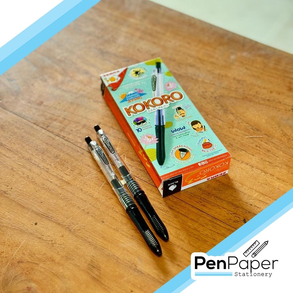 

Zebra Kokoro Gel Pen. Black