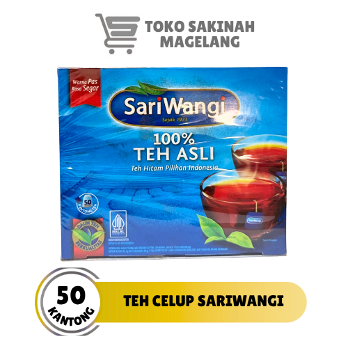

Teh Celup Sariwangi isi 50 / Teh Sari Wangi / Teh Hitam / Teh Melati / Teh Sariwangi