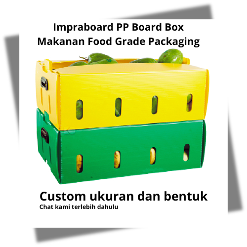 

Impraboard PP Board Box Makanan Food Grade Packaging / Custom Plastic Box Packaging