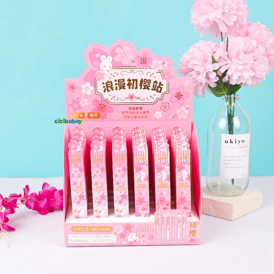 

[1Pcs] Pulpen Gel Cetek Akrilik Blind Box Pen Gel Karakter Lucu Tinta Hitam