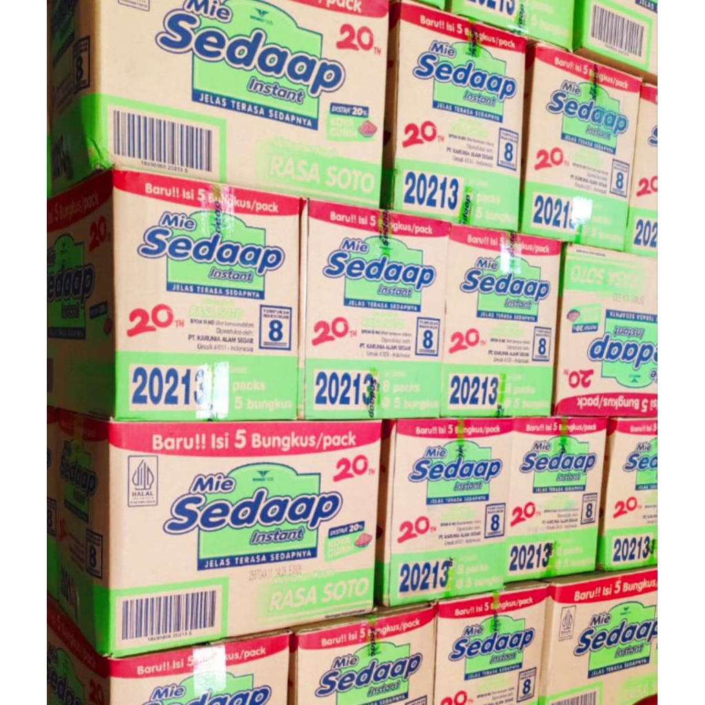 

SEDAAP PACK SOTO 1 DUS ISI 8 PACK ( 40PCS )