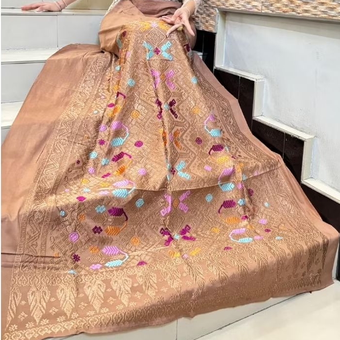 Kamen Lembaran Songket Bordir Premium, Pakaian Bawahan Pria-Wanita, Adat Bali