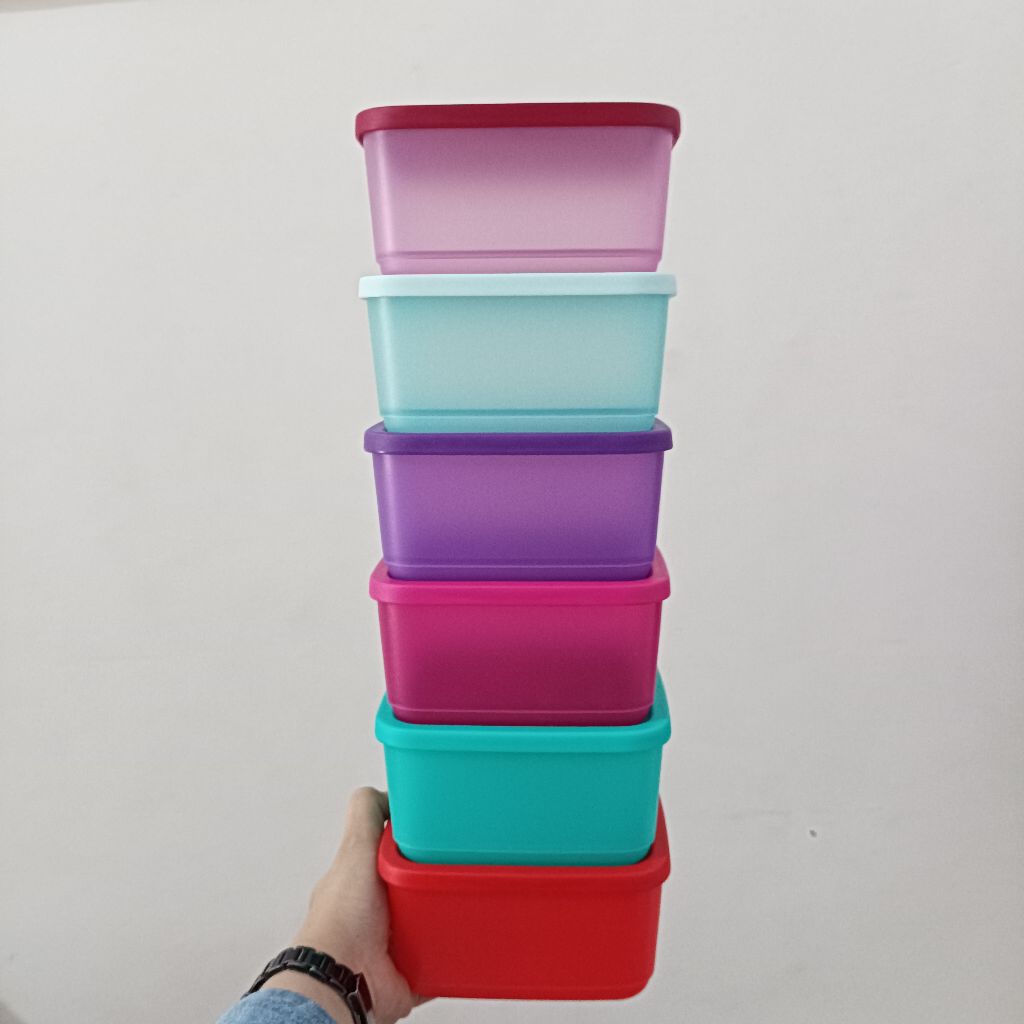 Small Summer Fresh Tupperware || Small Summer Round Tupperware || Small Square Round Tupperware