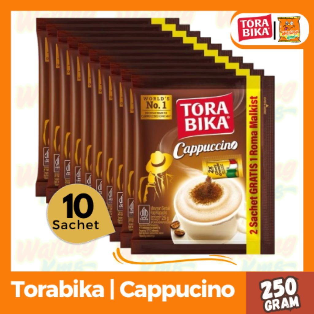 

Kopi Torabika Cappucino Renceng isi 10pcs @25g Enak