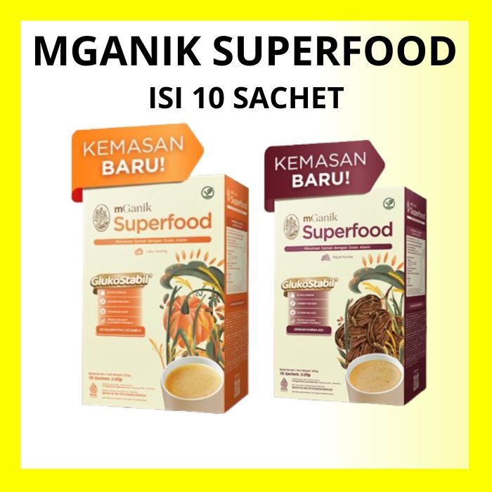 

MGANIK SUPERFOOD 1 BOX 250GR LABU KUNING ROYAL KURMA ISI 10 SACHET DIABETES ORIGINAL
