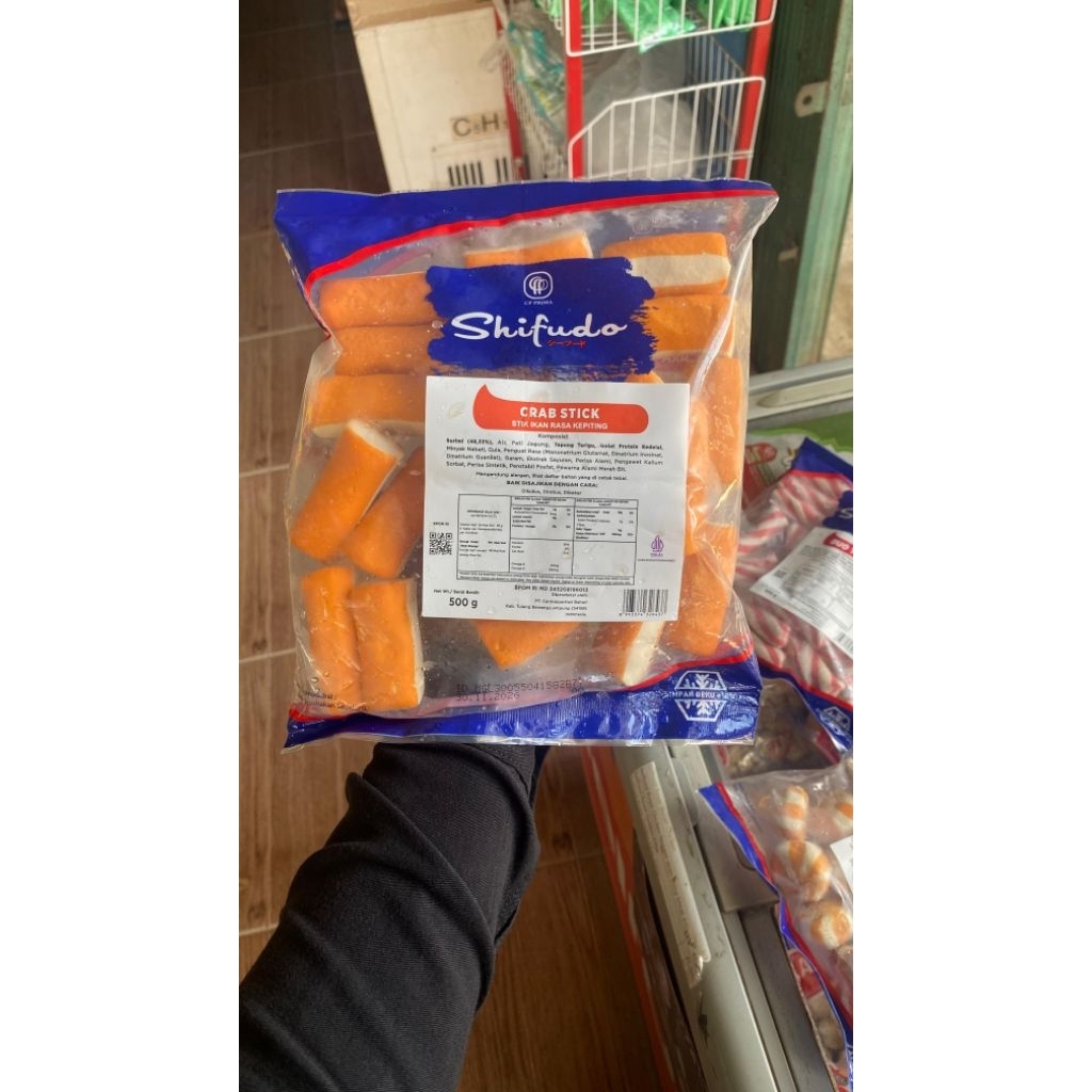 

Shifudo Crab Stik 500g Frozen food cik ntik Jambi cemilan jajanan seblak korea jepang