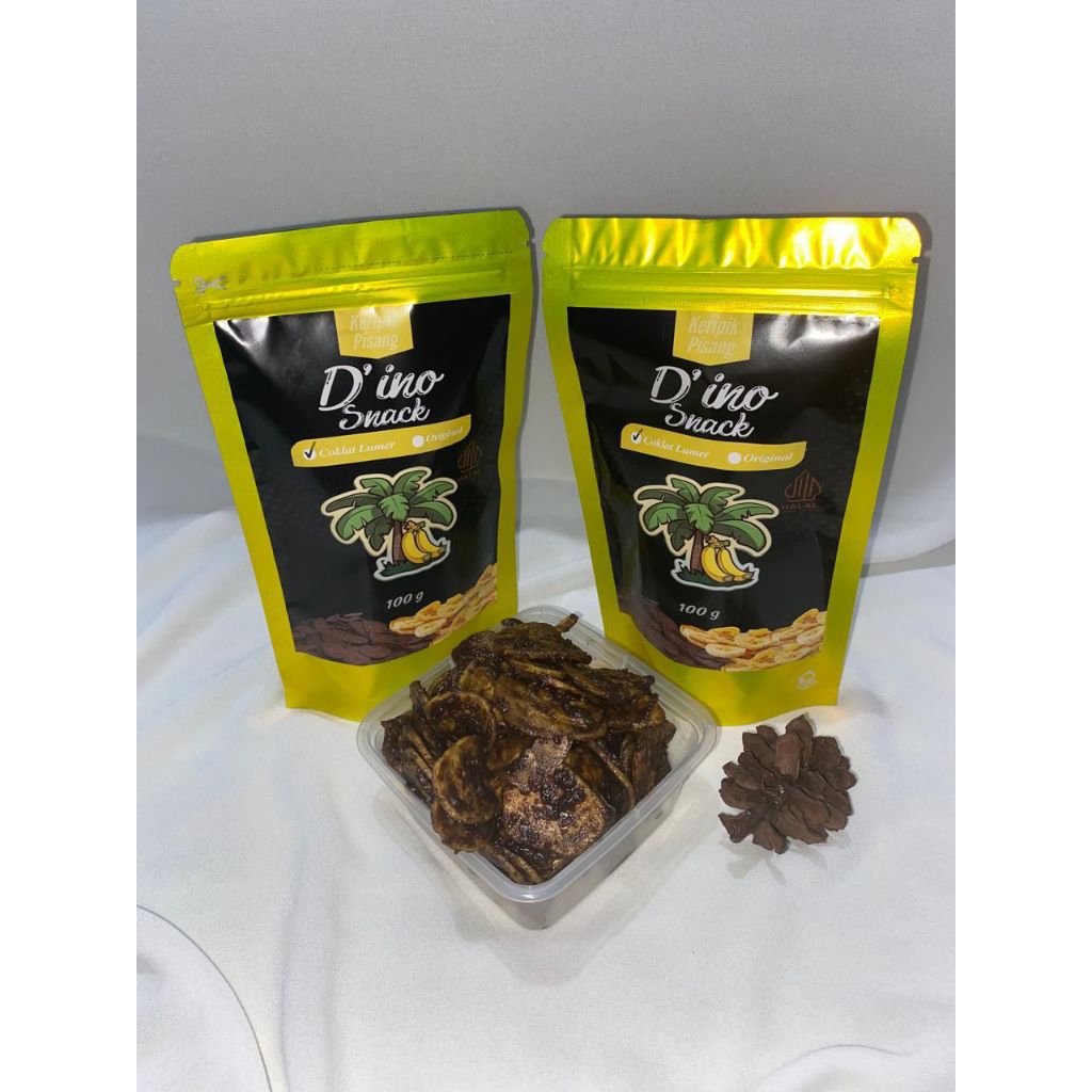 

keripik pisang coklat lumer original 100gr cemilan snack murah rasa boleh di adu