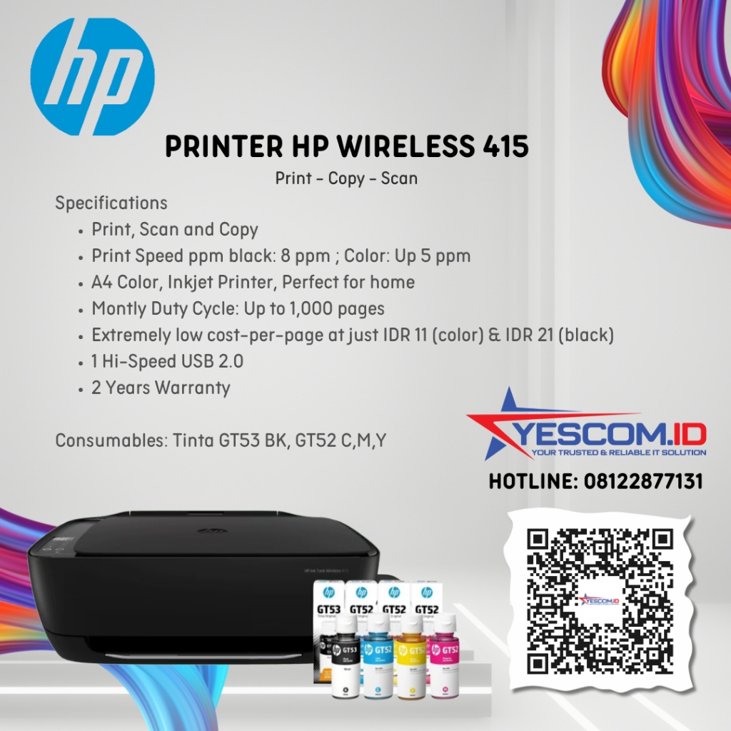 Printer HP Ink Tank Wireless 415