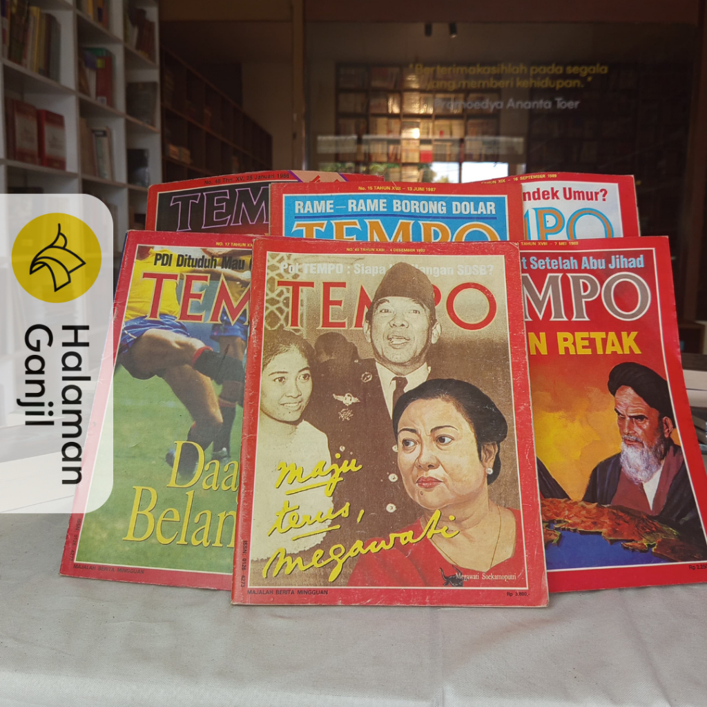 Majalah Tempo Lawas Edisi Tahun 1986, 1987, 1988, 1989, 1990