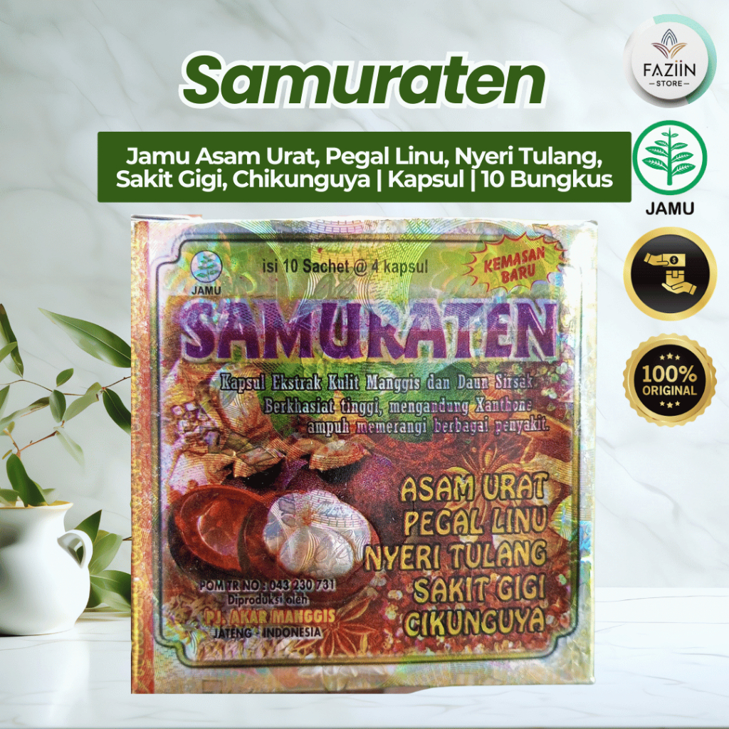 

SAMURATEN Jamu Kesehatan | Kapsul Memelihara Stamina dan Kebugaran Tubuh