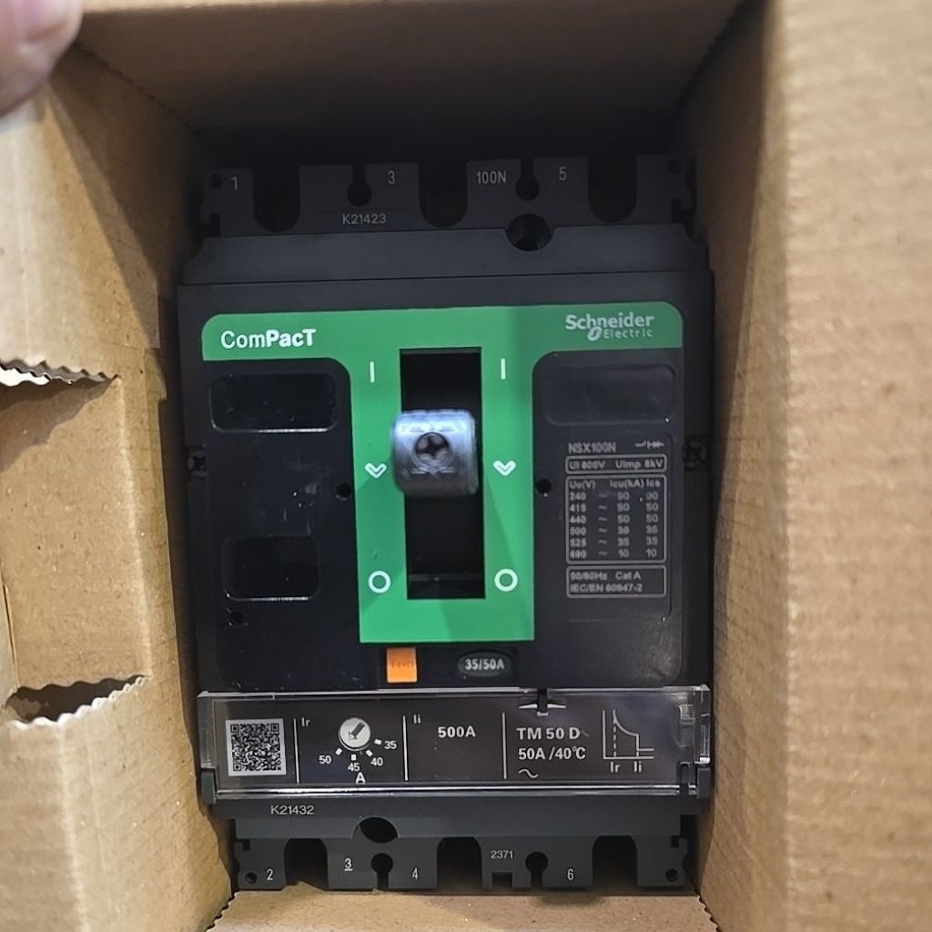 MCCB NSX100N 3P-50A 50KA SNI ( C10N3TM050 ) SCHNEIDER ORIGINAL