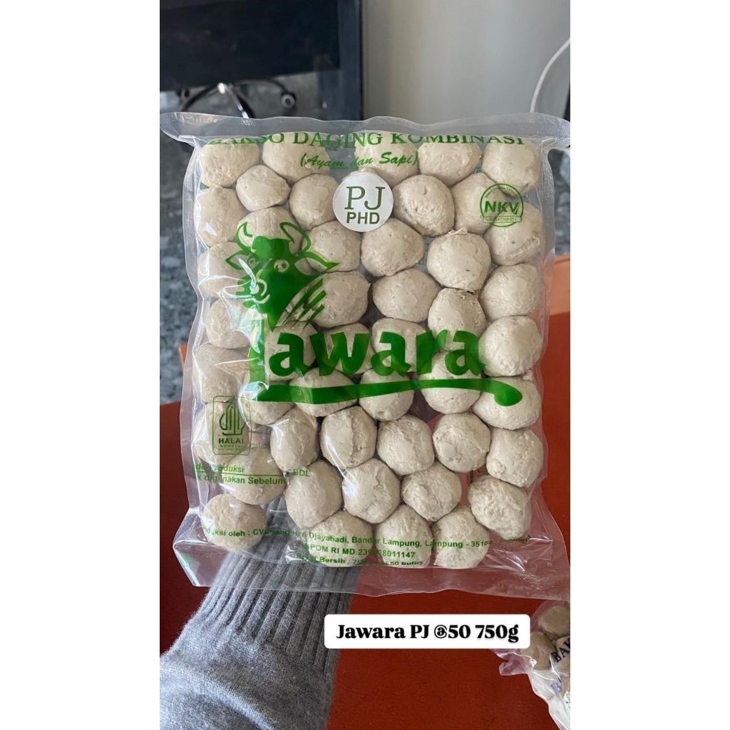 

Jawara Bakso PJ Isi 50 750g Frozen food cik ntik Jambi cemilan jajanan seblak korea jepang