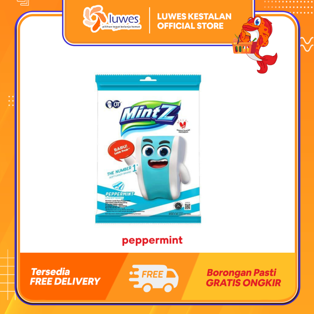

Mintz Permen 150gr Peppermint (Biru) Daun Mintz Yang Dapat Menyegarkan Mulut & Praktis