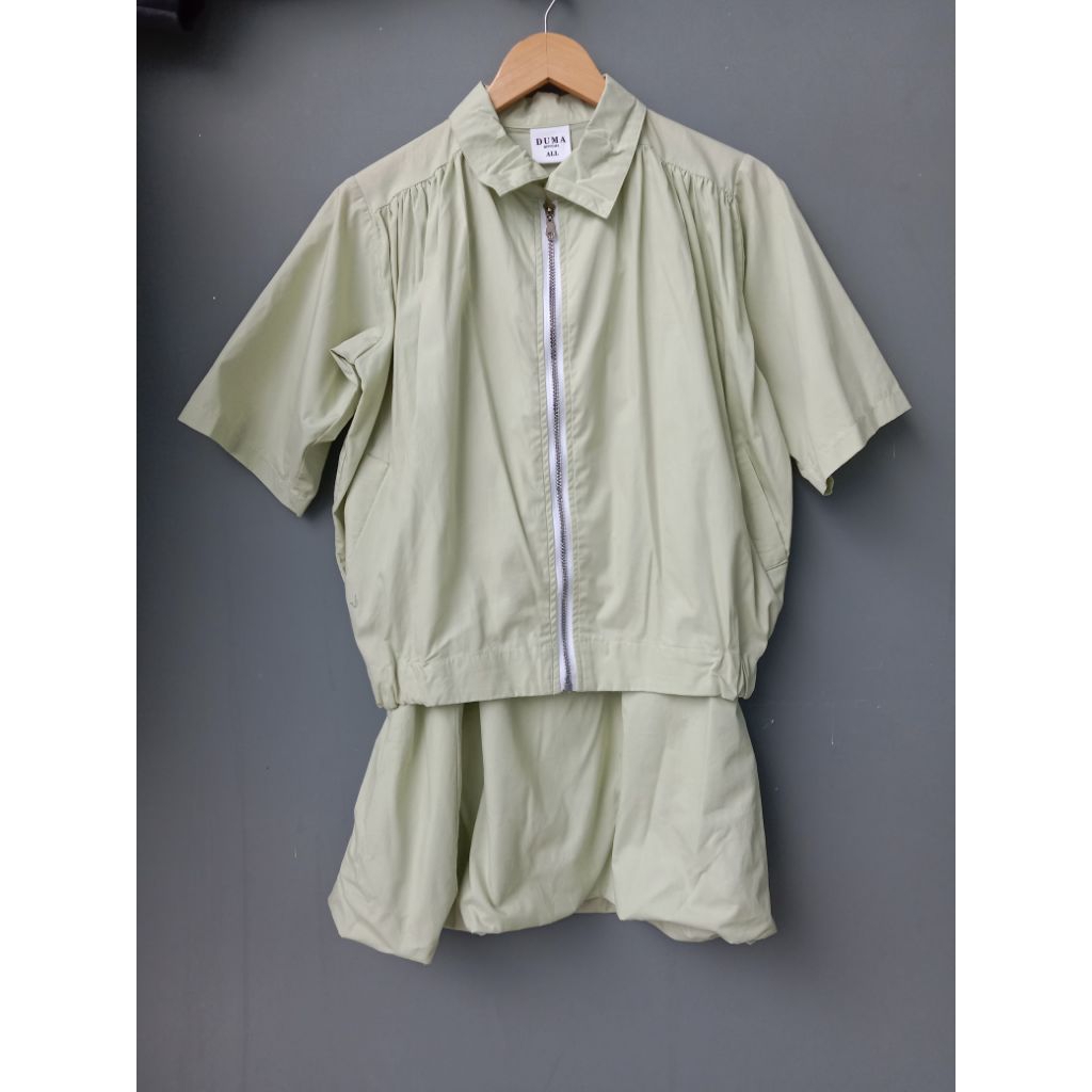 One Set Jacket Light Green by Duma