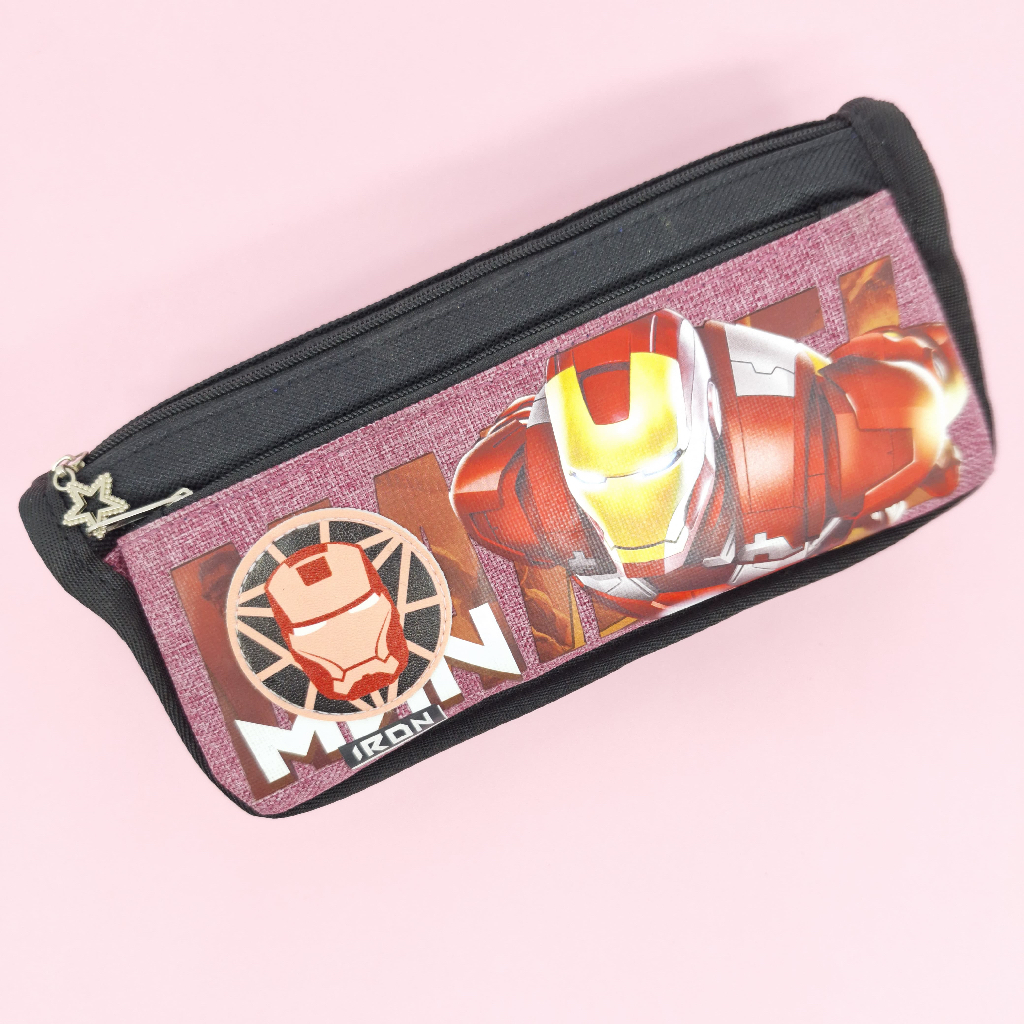 

Tempat Pensil Kain 2 Compartments Fancy Iron Man