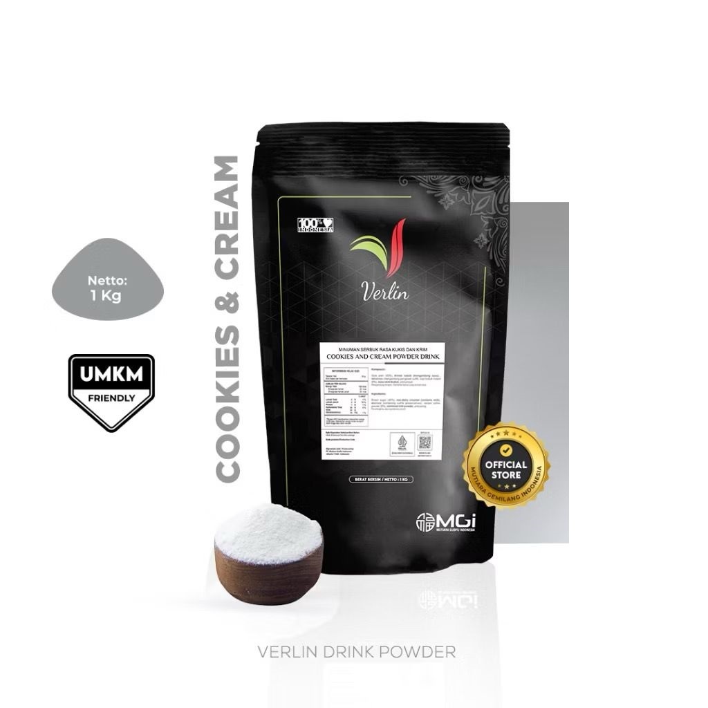 

bubuk minuman Verlin drink powder COOKIES & CREAM 1kg verlin powder drink cookies cream 1kg verlin cookies cream