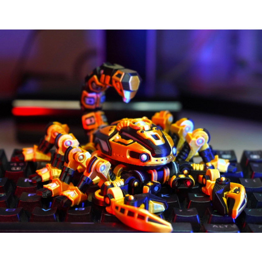 Cuero Mainan Cyber Scorpion Artikulasi Robot kalajengking