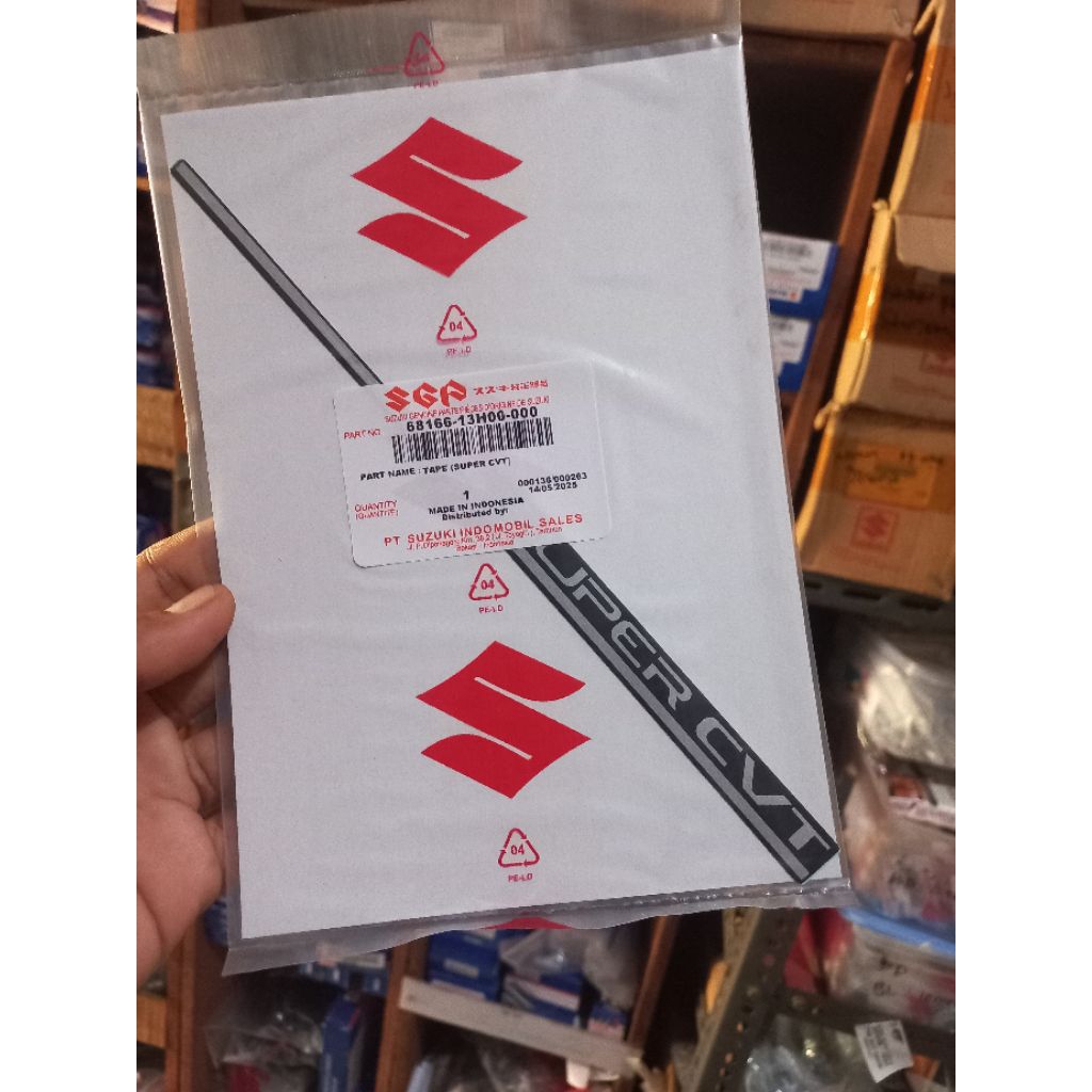 stiker box cvt suzuki skywave hayate original