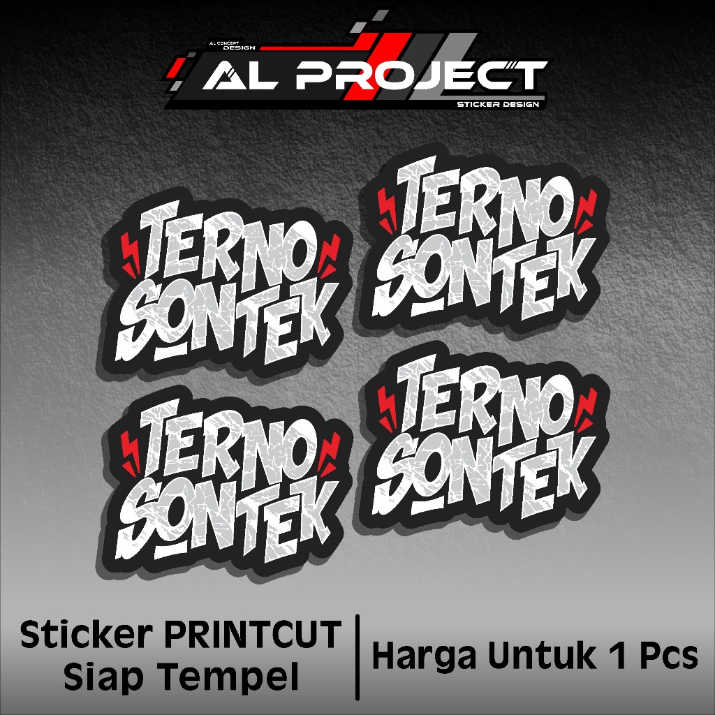 

(COD) Stiker Terno Suntik Siap Tempel Sticker Print cut Sudah Terpotong Anti Pudar dan Anti Gores Stiker Kaos