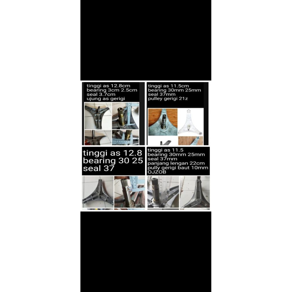 Segitiga subtitusi Polytron PFL 1105H spider untuk tabung mesin cuci front loading pfl 1105