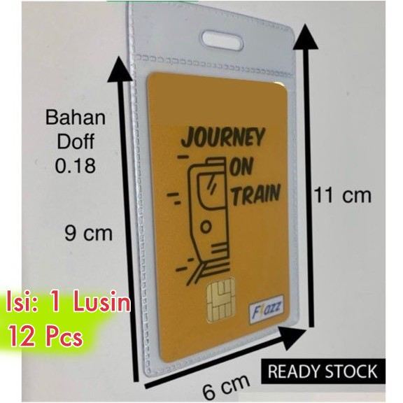 

[12 PCS] Plastik ID Card / Name tag / Etoll / E-toll / Card Holder / Flazz Card