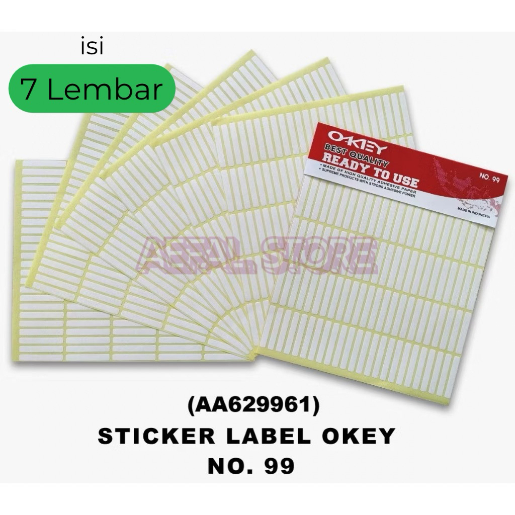

Label Harga Label Stiker Okey No 99 isi 7 Lembar