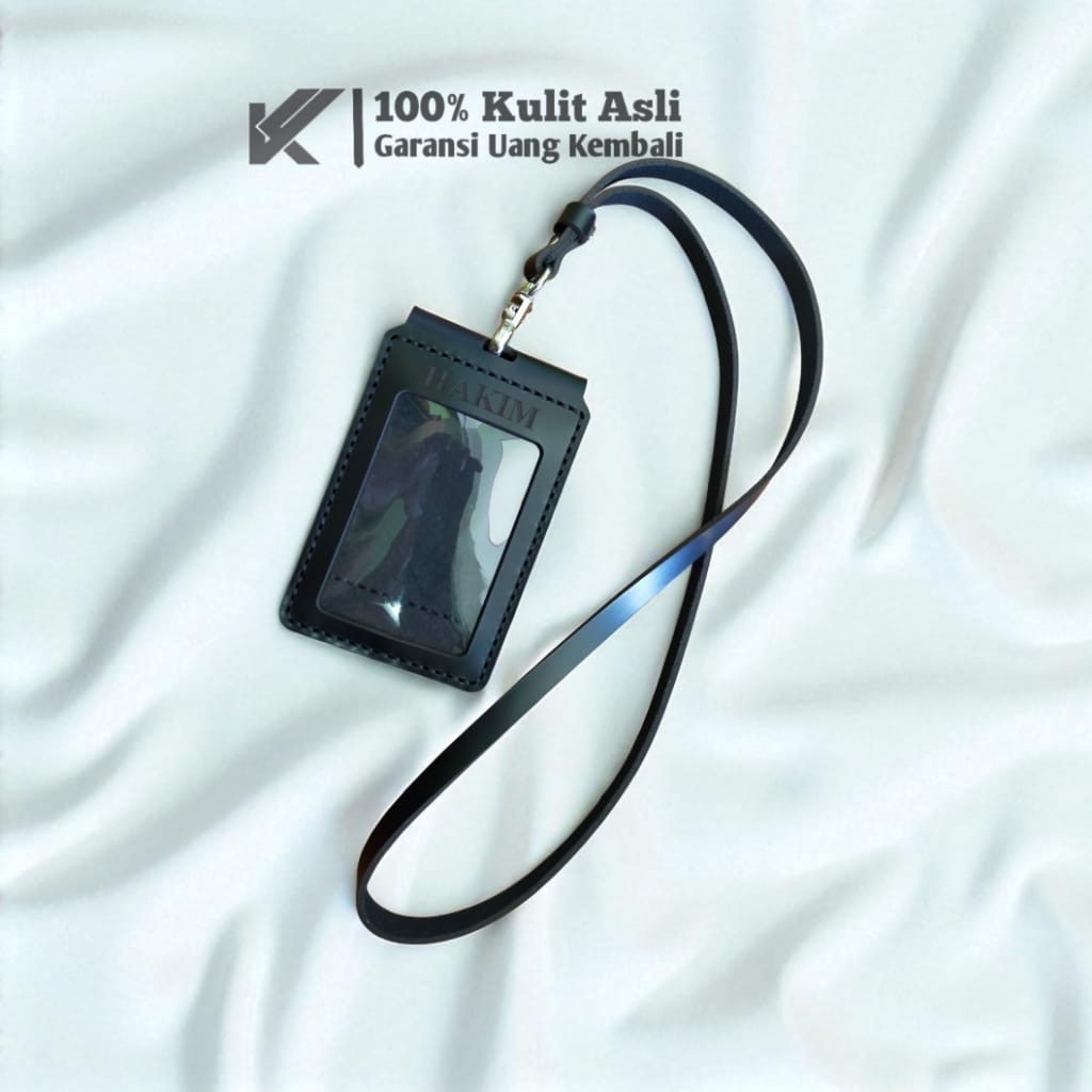 

Id Card Holder Kulit Sapi Asli Gratis Custom Design & Gravir